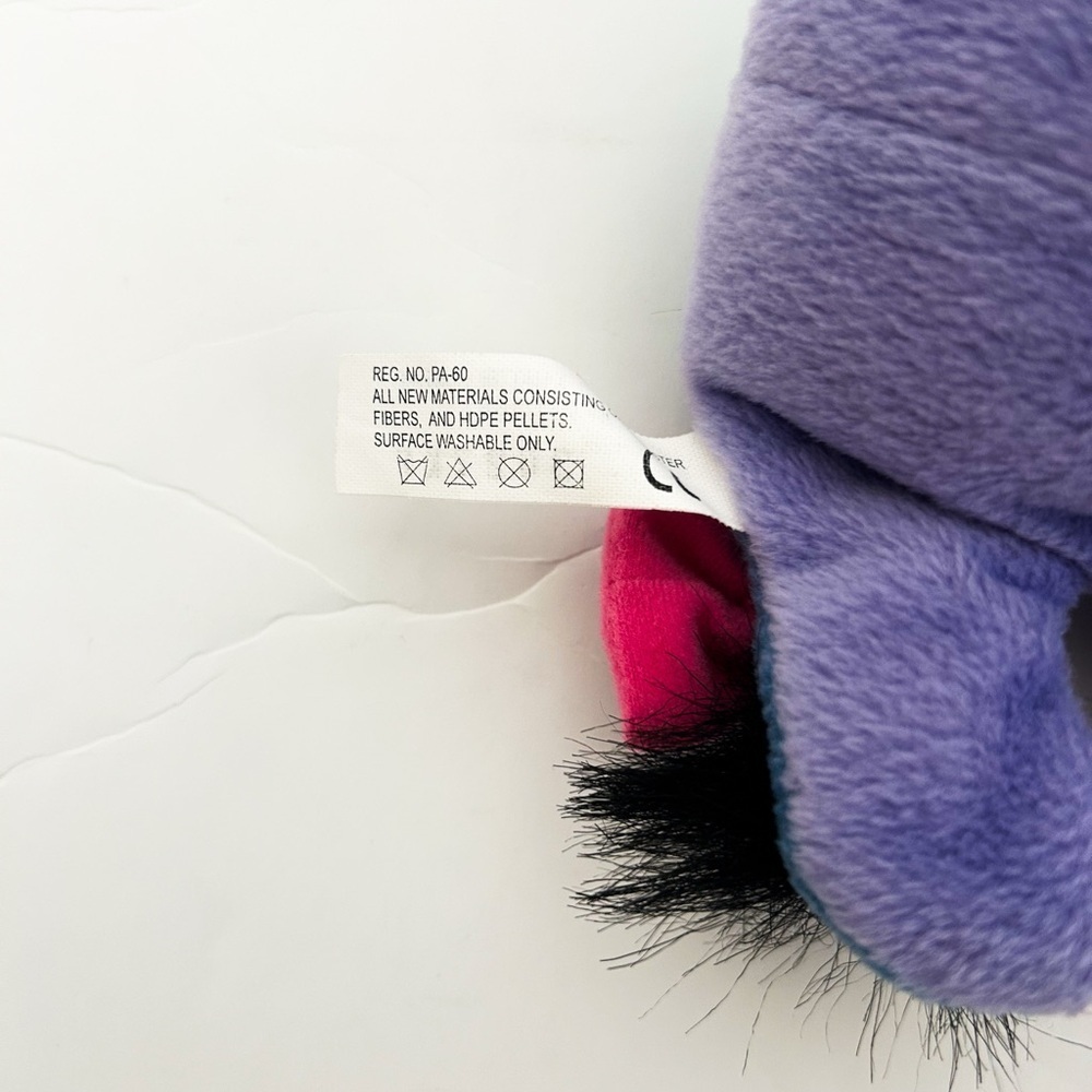 Eeyore Winnie the Pooh Mattel Arcotoys Disney Stuffed Plush Pink Bow Tail Toy - Picture 5 of 5